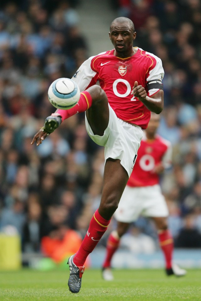  Centre-midfield, Patrick Vieira