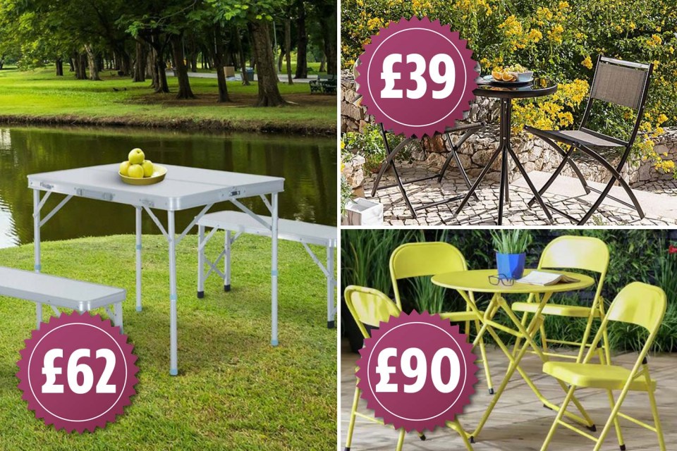 It’s easy to update your outdoor space with a new dining set