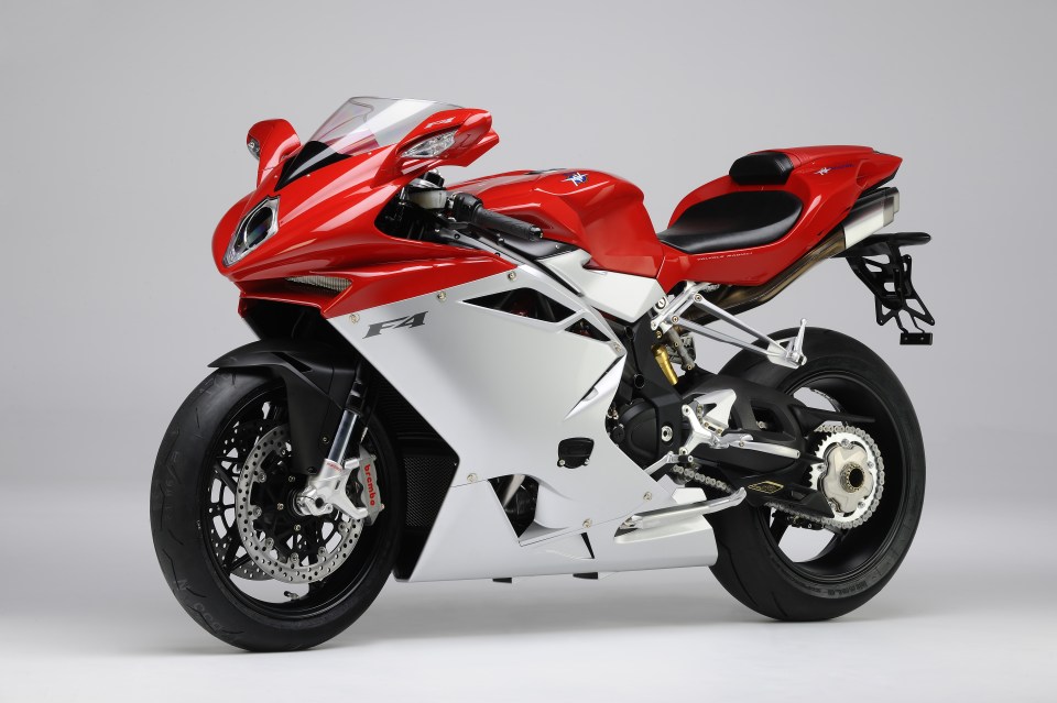  White bought a MV Agusta f4 after becoming infatuated with motorbikes