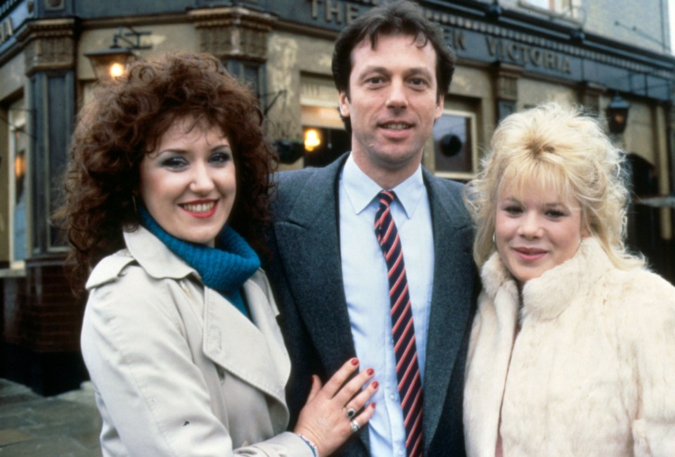 Den and Angie Watts were the Queen Vic's first landlords in EastEnders