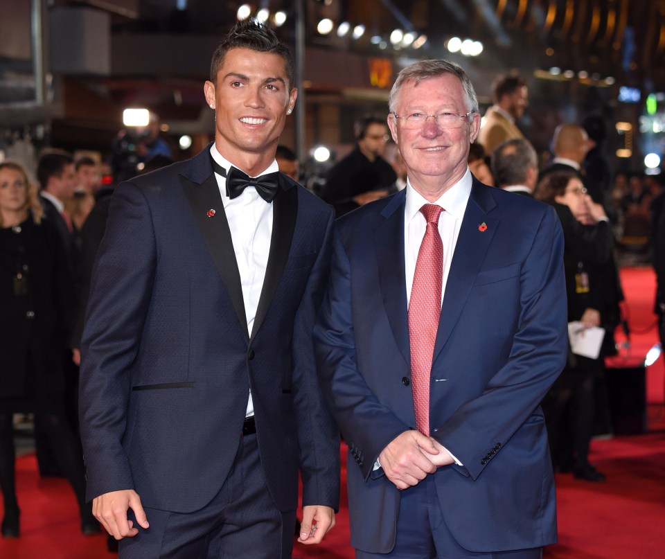 Sir Alex Ferguson stood side-by-side with Ronaldo at the premiere of his documentary