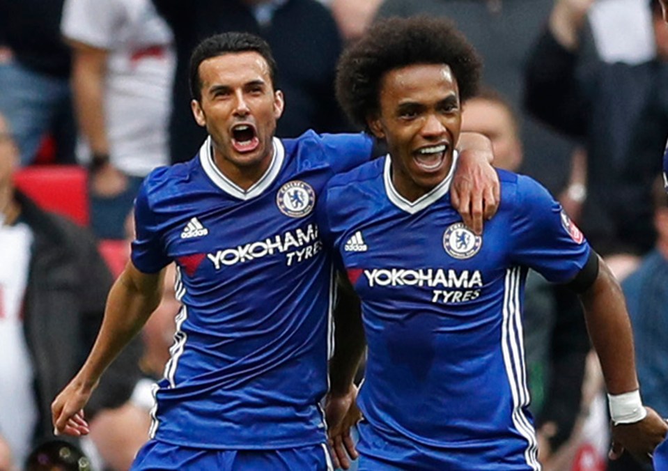  Chelsea duo Willian and Pedro would both offer a shot of experience to the United frontline