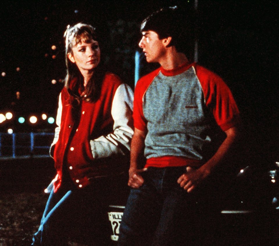  Tom Cruise starred in his breakout hit Risky Business with Rebecca De Mornay