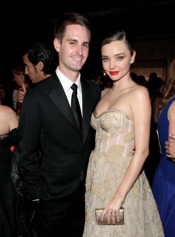 Miranda is married to billionaire Snapchat founder Evan Spiegel