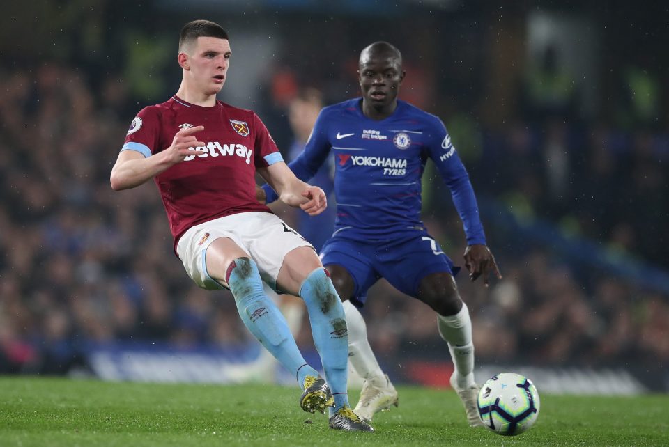  Chelsea could make a move for Declan Rice should they sell N'Golo Kante in the summer