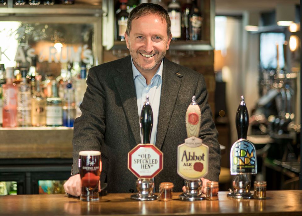 Greene King chief executive Nick Mackenzie (pictured) says punters could be banned from entering pubs themselves 