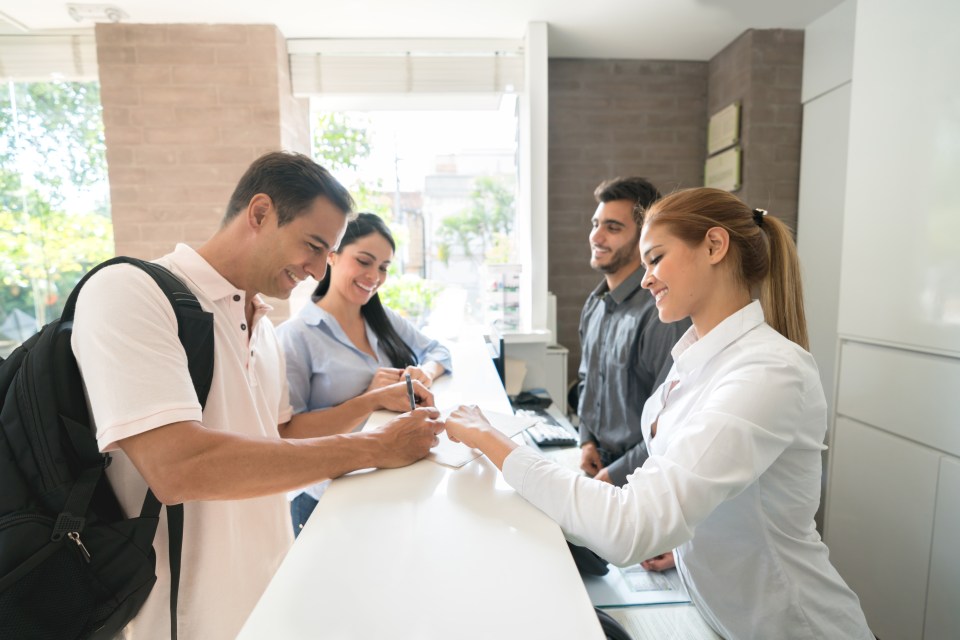 When signing in at reception, you won't be able to use their pen