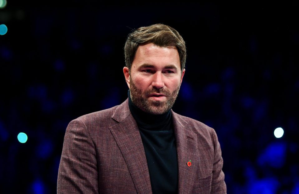  The Matchroom presenter has 20 per cent of his stable ducking a return to action