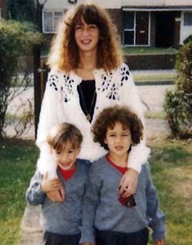  Joe with his brother and mum Raquela