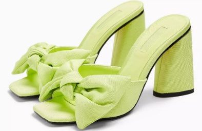  These green mules from Topshop will help you feel more dressed up