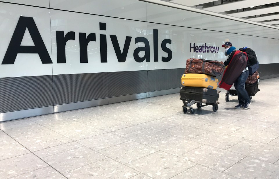 Travellers arriving at airports or ports must give an address where they will self-isolate, and risk fines of £1,000 or deportation if they fail to comply