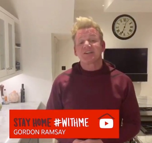  Ramsay was blasted as a hypocrite after promoting a Stay At Home video