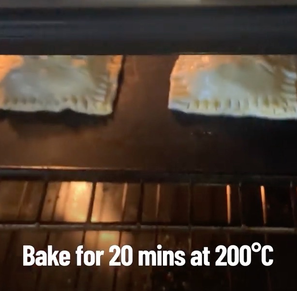 Bake for 20 minutes and enjoy