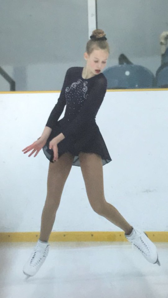  Anna started skating aged ten and is currently training for her British Ice Skating NISA Level 2