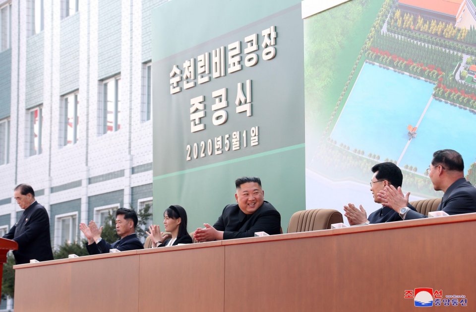  Kim is all smiles as he reappeared from his 20 day absence - seemingly in good health