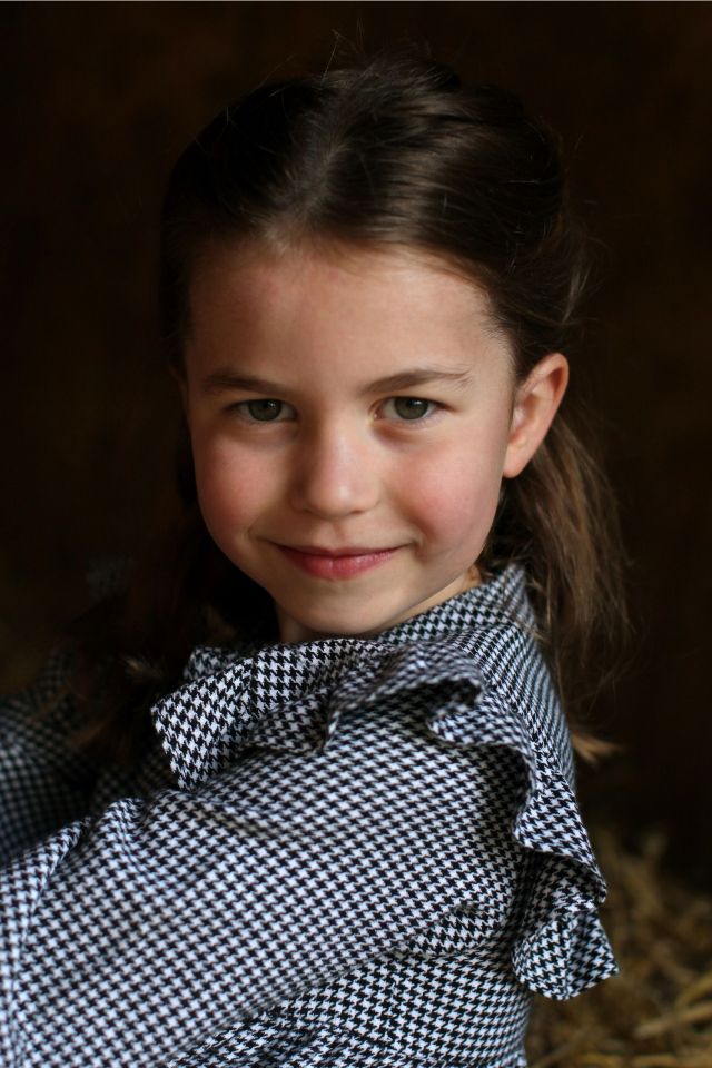 The newest portrait of Charlotte was taken by her mum last month