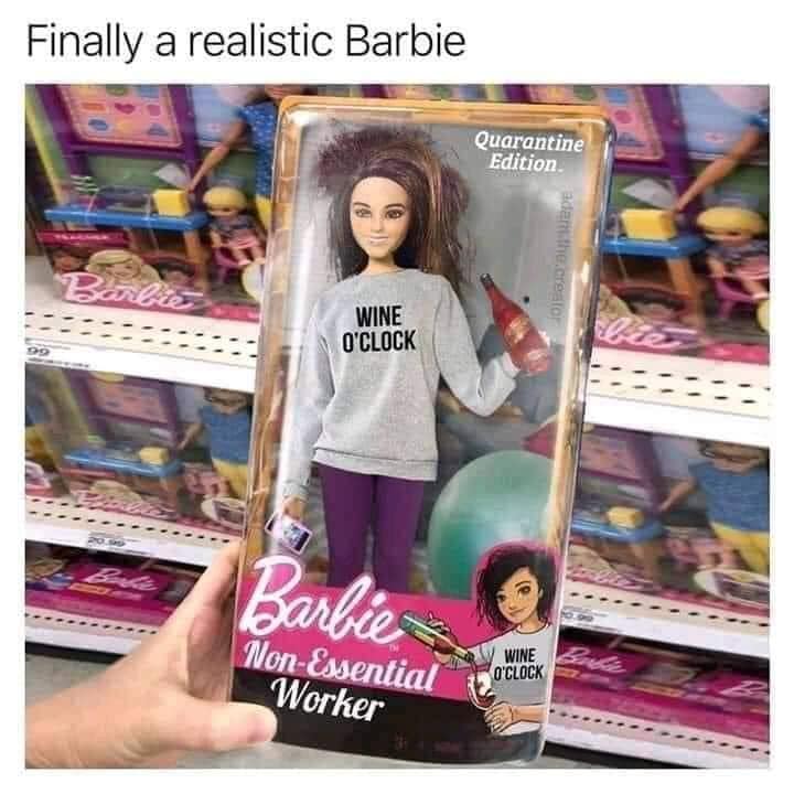 This 'non-essential worker' Barbie is an accurate representation of us in lockdown