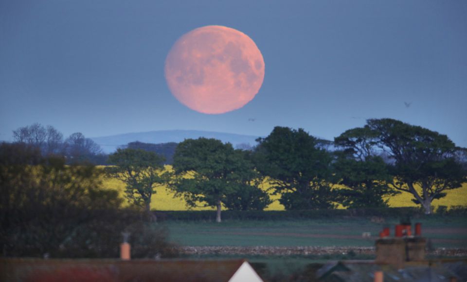  The Moon this morning as seen in the UK