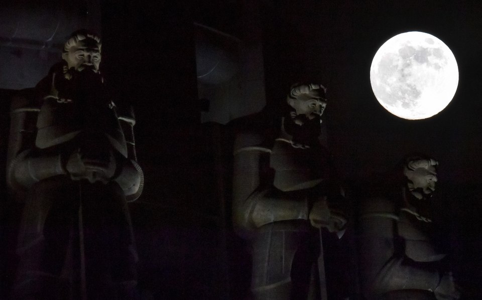  The Flower Moon illuminates the sky in Leipzig, Germany