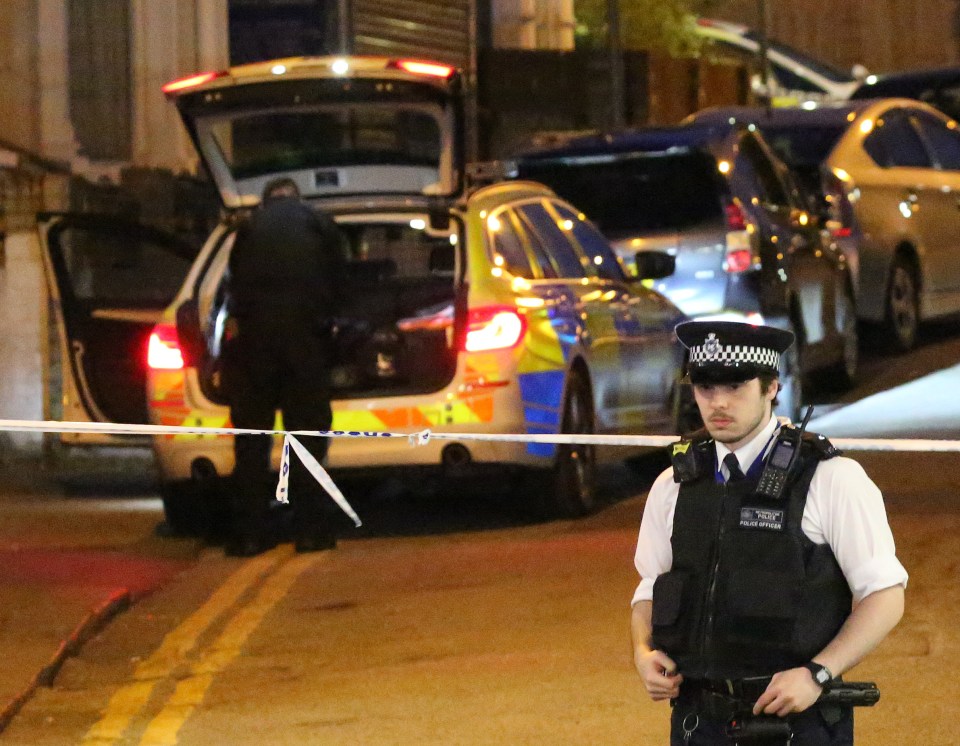  Scotland Yard said a man fled the vehicle but was found in an alleyway in Park Road