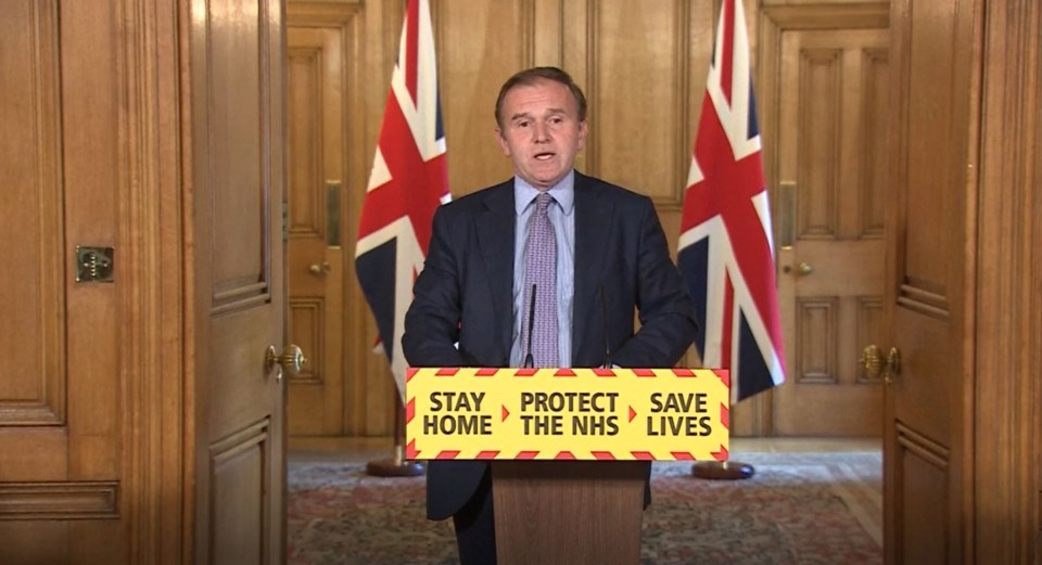  Environment Secretary George Eustice chaired today's daily coronavirus briefing