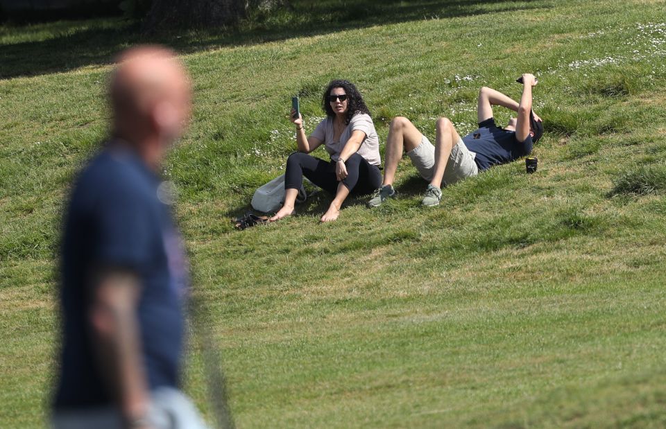  Brits are soaking up the sun on a day that will see temperatures soar above those in Lanzarote