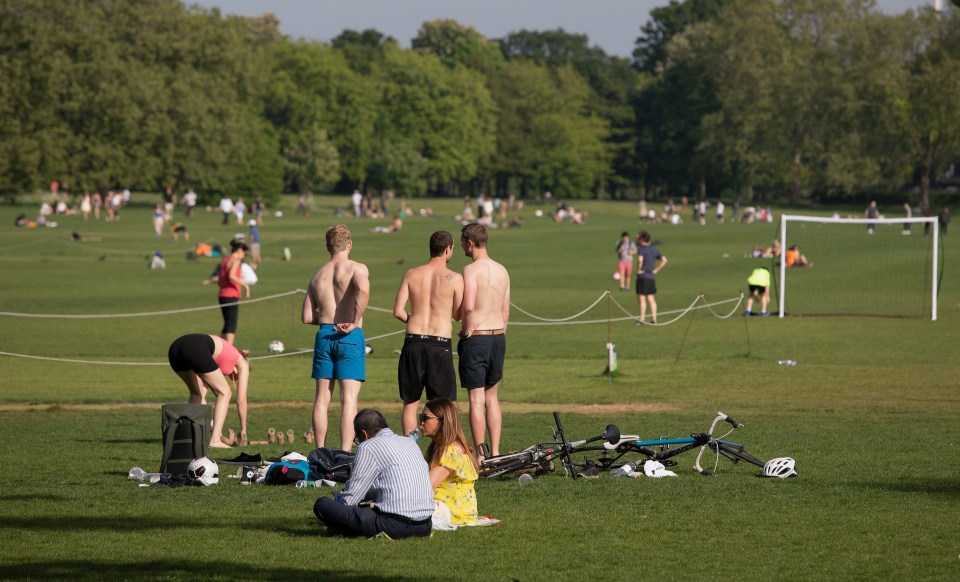 Brits were seen soaking up the sun this weekend – with Boris Johnson giving the go ahead for sports in parks to be played from Wednesday