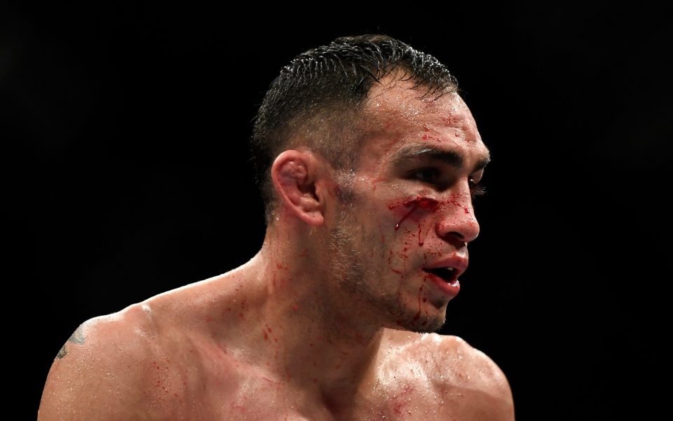  Tony Ferguson was rushed to hospital after the fight