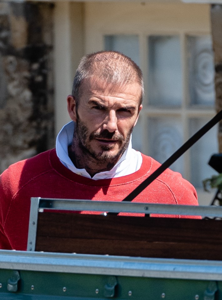  David Beckham shows off thinning hair two years after his hair transplant