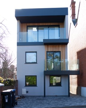 She painstakingly renovated it over a few years, adding a third floor extension and one for the kitchen