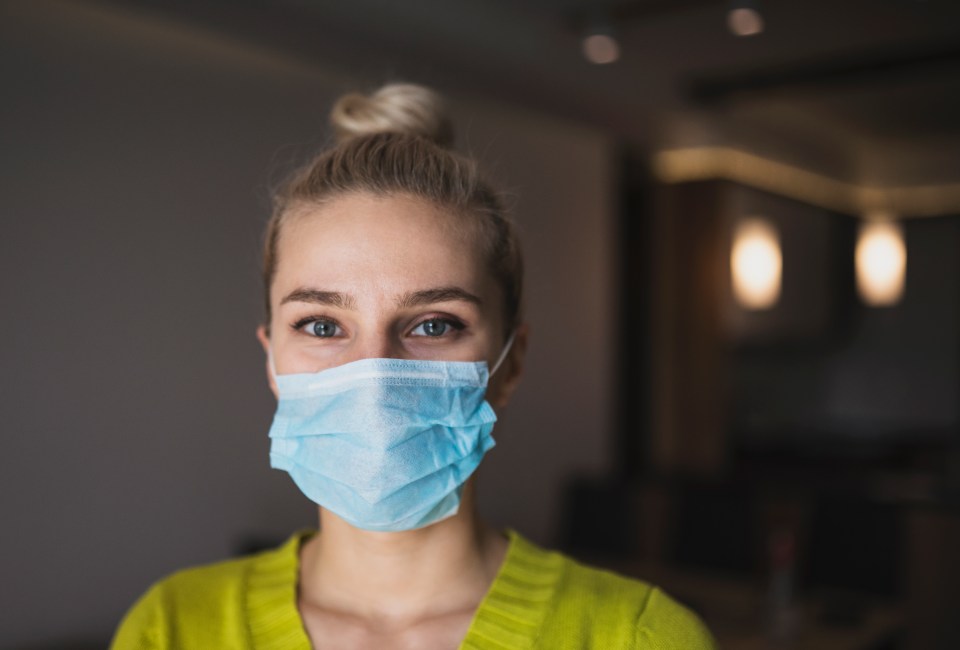 Surgical masks are made with two pieces of cloth between a breathable plastic filter