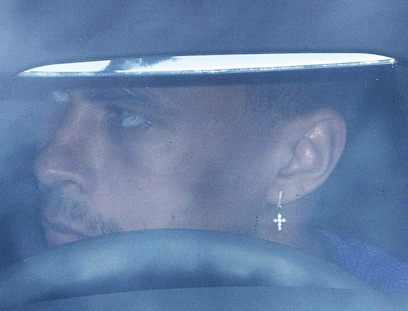  Dele cast a cautious look as he left the plush property today