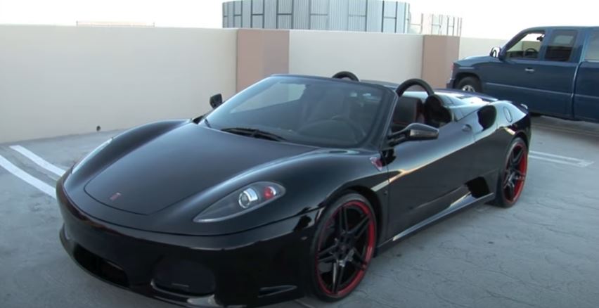  White's £210k black Ferrari Spider F430