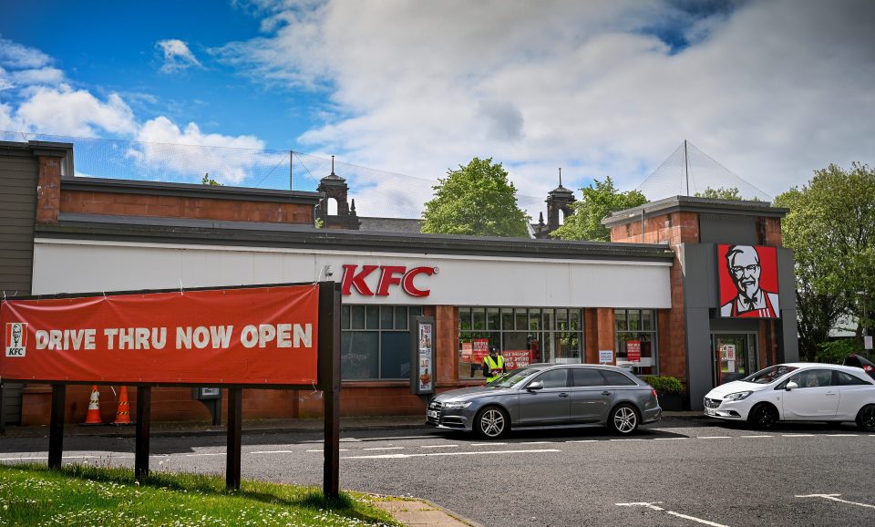  KFC revealed the first 55 drive-thru lanes to reopen earlier this month