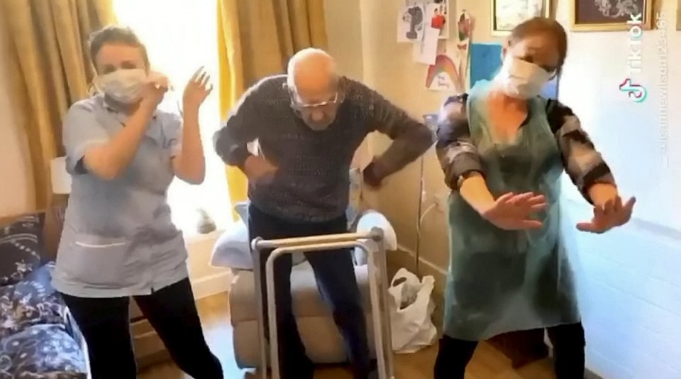 Fun-loving Jeanette became an internet sensation when a TikTok video of her dancing with 102-year-old care home resident Percy Mann went viral