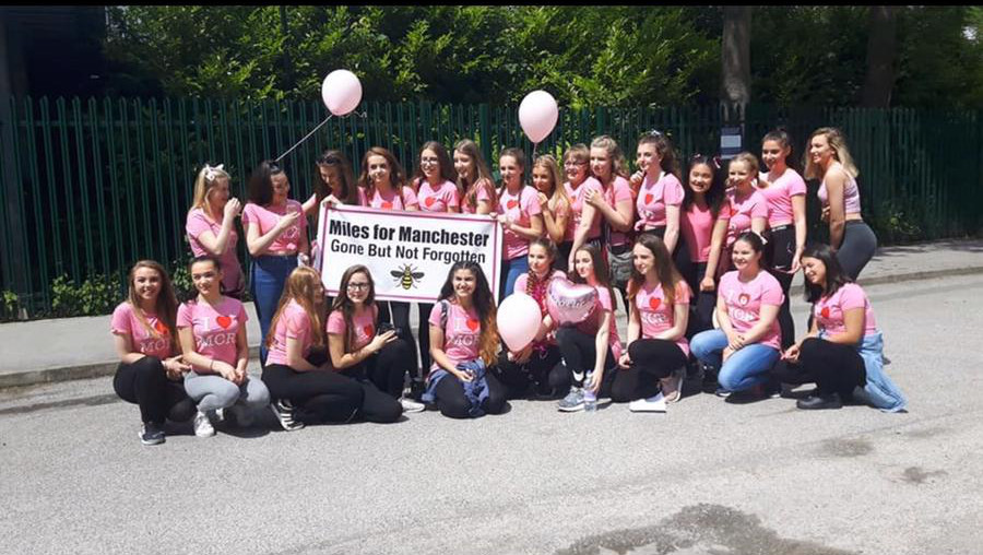 Scarlett and her friends did a charity walk to fundraise for the Red Cross