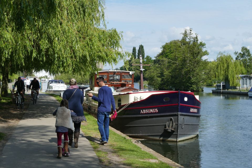  People enjoy the fresh air in Henley on the first weekend since lockdown restrictions in England were eased