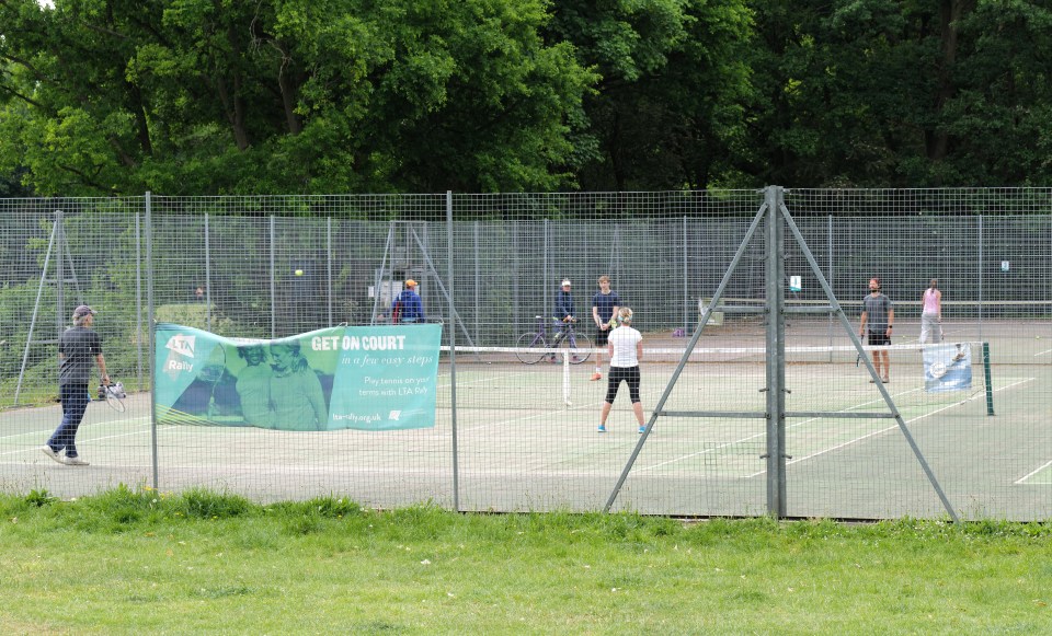  Brits made the most of the new government guidelines and played tennis