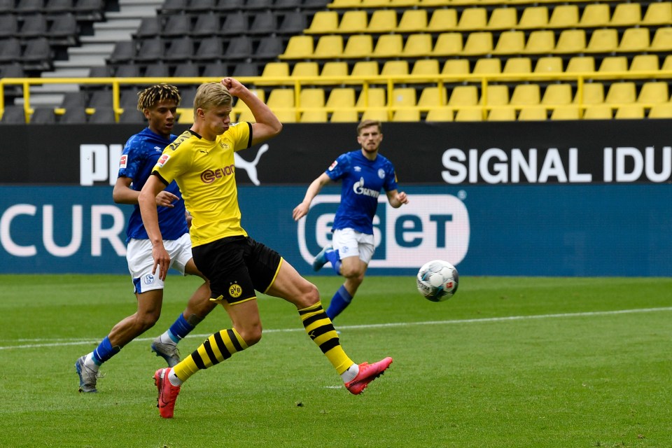  Typically it was Erling Haaland who scored the first goal of the Bundesliga top flight since returning