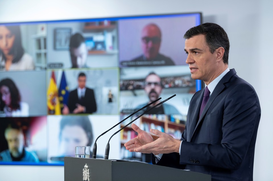 Spanish Prime Minister Sanchez told regional presidents at their weekly meeting 87 people in the the past 24 hours