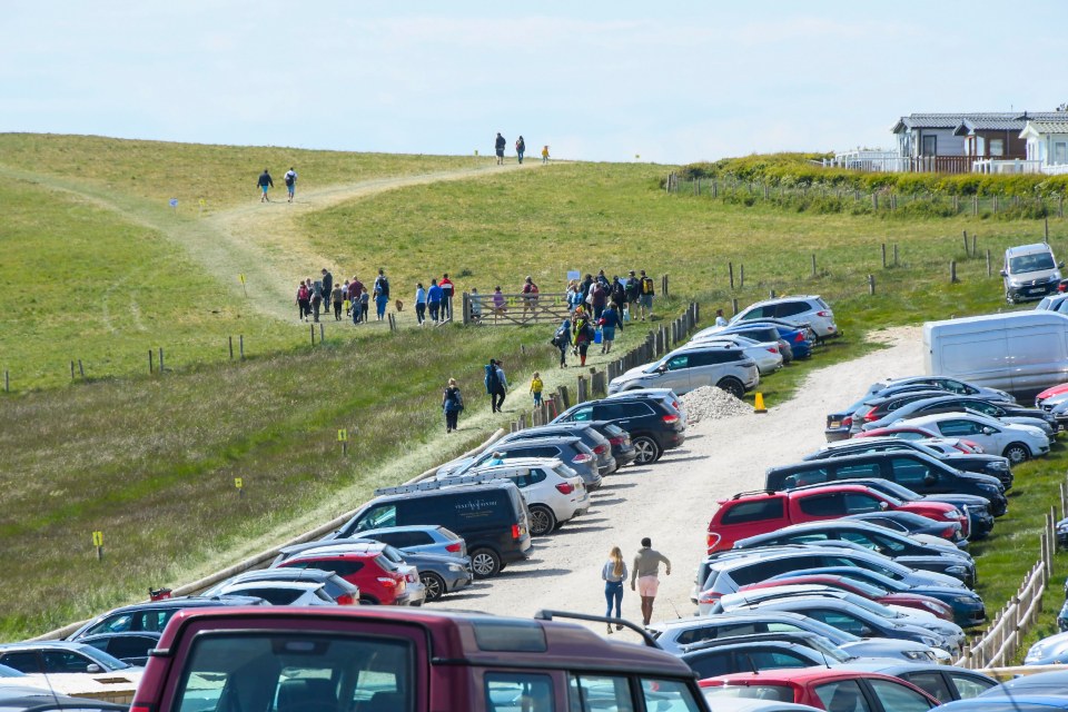 Durdle Door car park was reopened earlier in the week