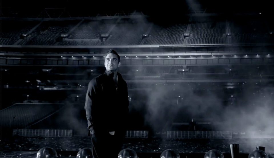  Robbie Williams has said that 'if we can’t go to the stadium . . . we’ll bring the stadium to us'