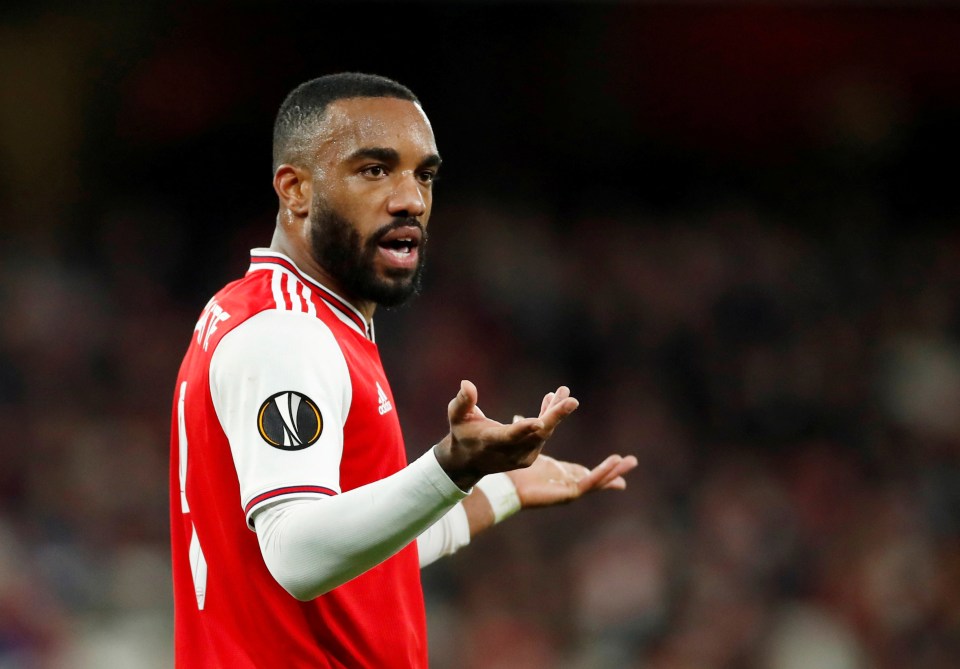  Lacazette has endured a stop-start campaign at the Emirates