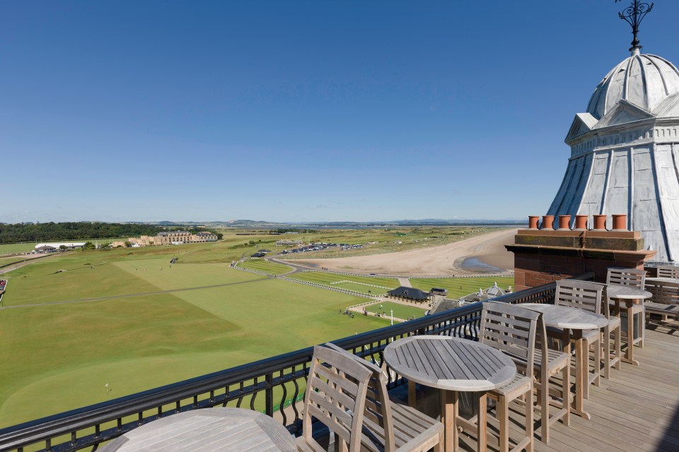  The rooftop terrace offers stunning views over the Home of Golf