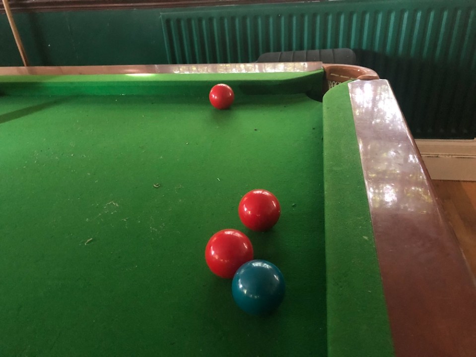  A game of snooker remains unplayed