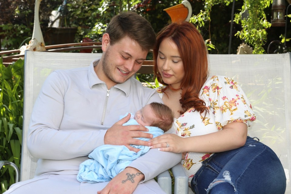 Ellyse and Charlie Little have thanked medics for saving their newborn son's life