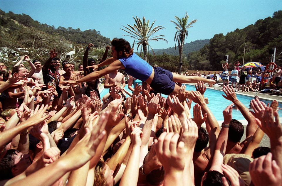  The parties in Ibiza are heavily promoted to crowds of 18-30s who've flown to the island