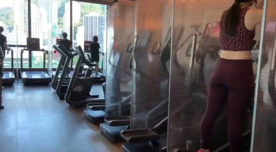  Hong Kong gyms have reopened with perspex screens in between machines