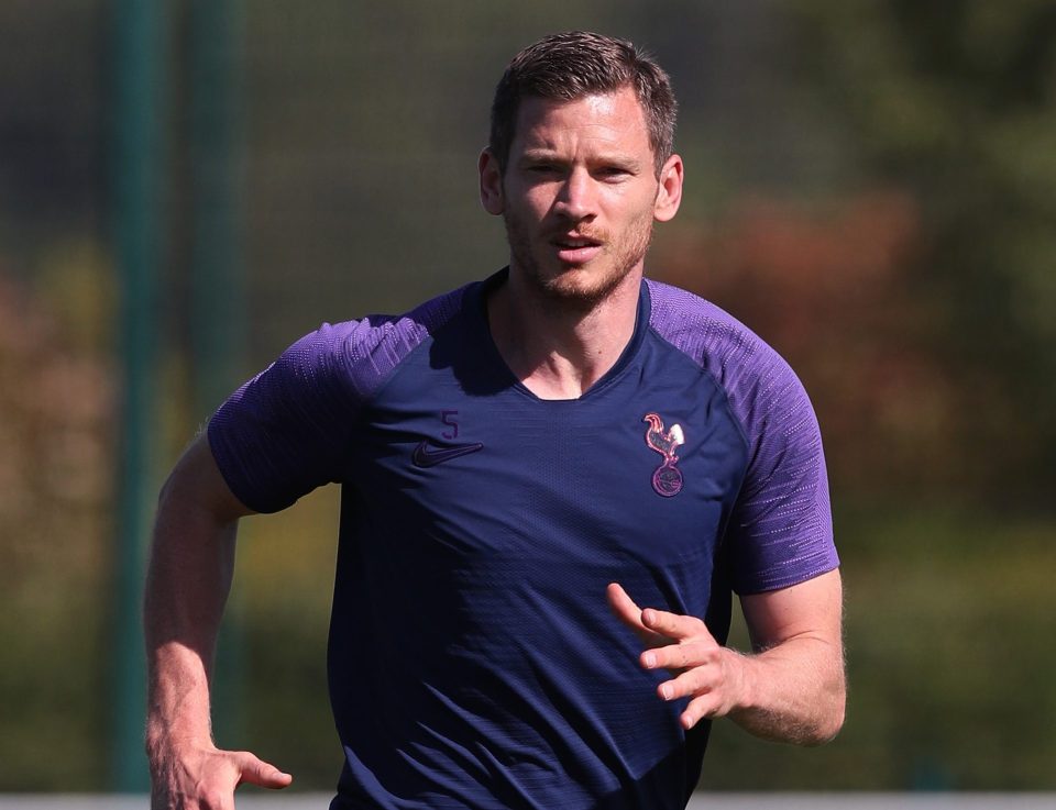  Jan Vertonghen could leave Spurs on a free transfer next month