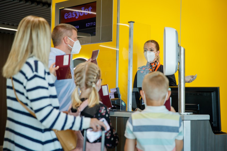 Passengers will also have to wear masks on all easyJet flights, along with crew